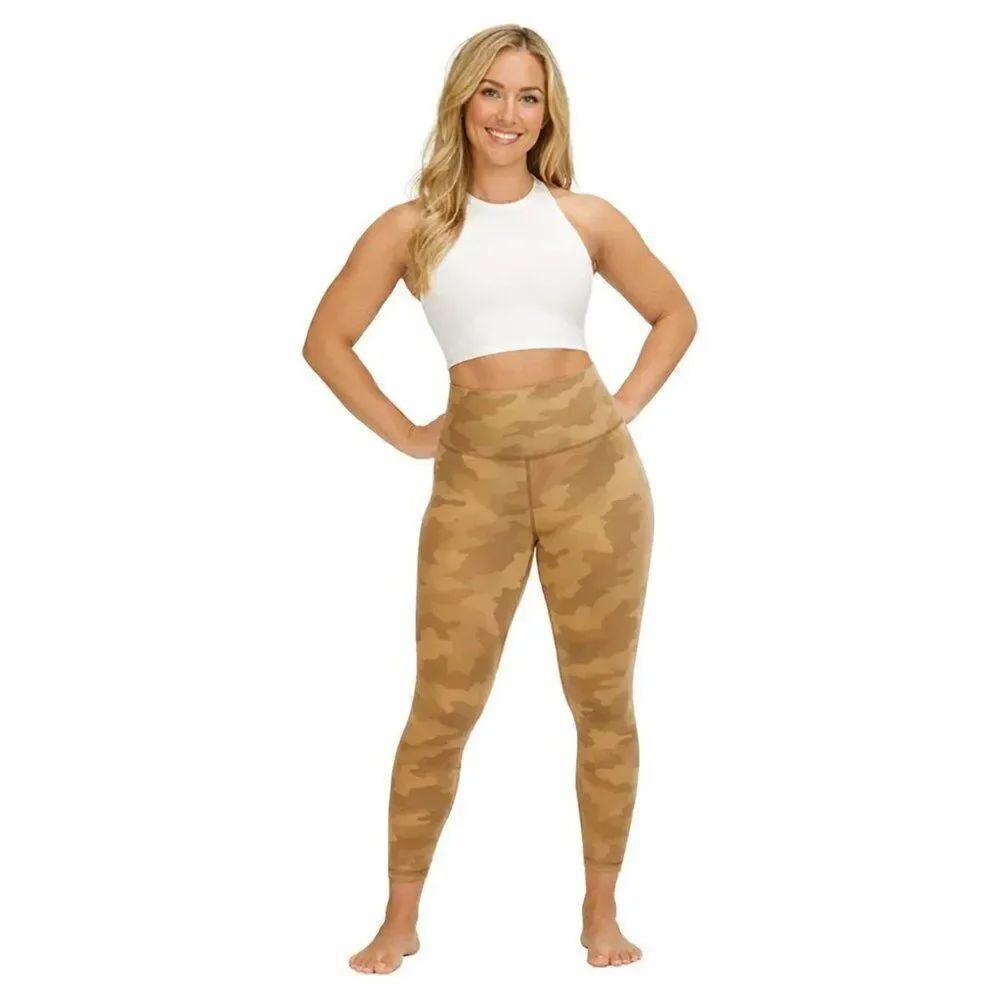 NWT Lululemon Align High-Rise Pant 25" Heritage 365 Camo Beige Size 16